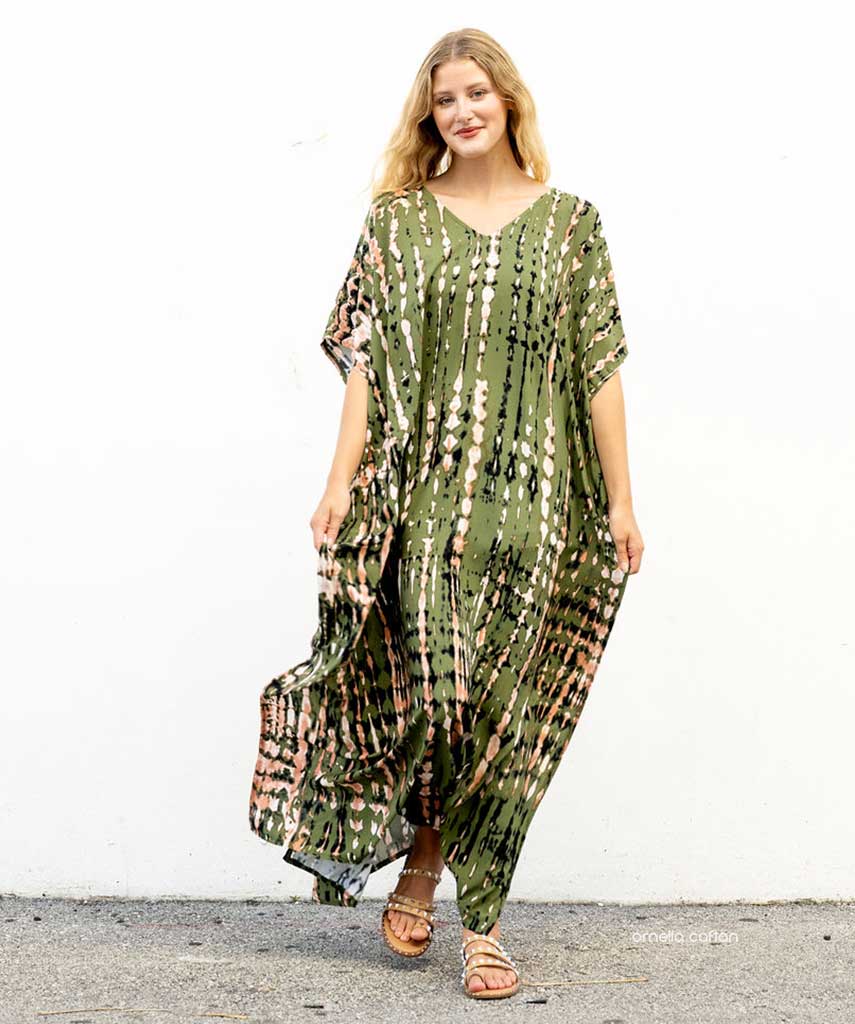 Kaftan Sienna Bali - Verde Militar