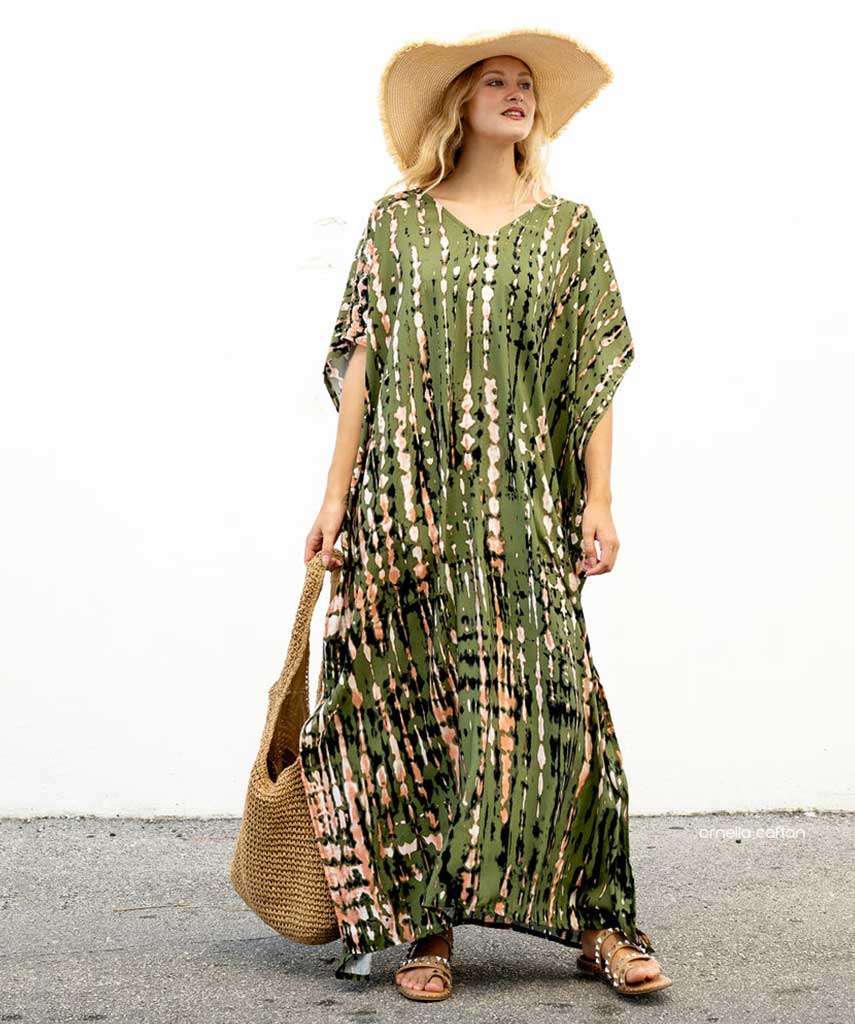 Kaftan Sienna Bali - Verde Militar