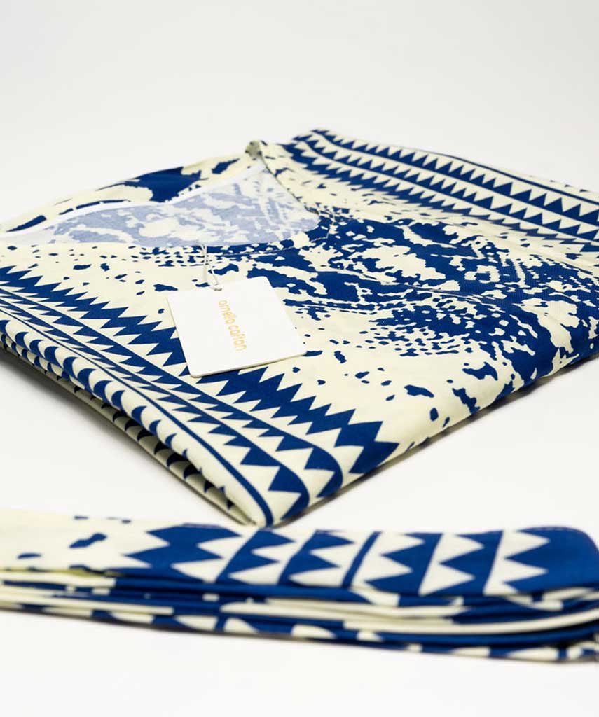 Kaftan Sienna Zuri - Azul Étnico