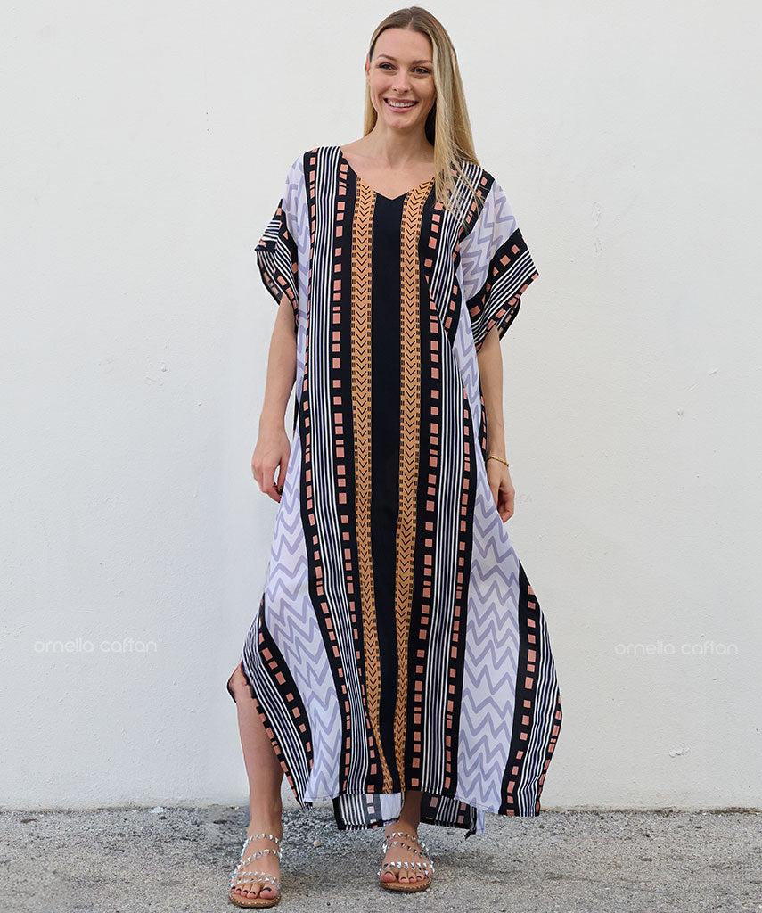 Kaftan Sienna Zuri - Étnico Dourado