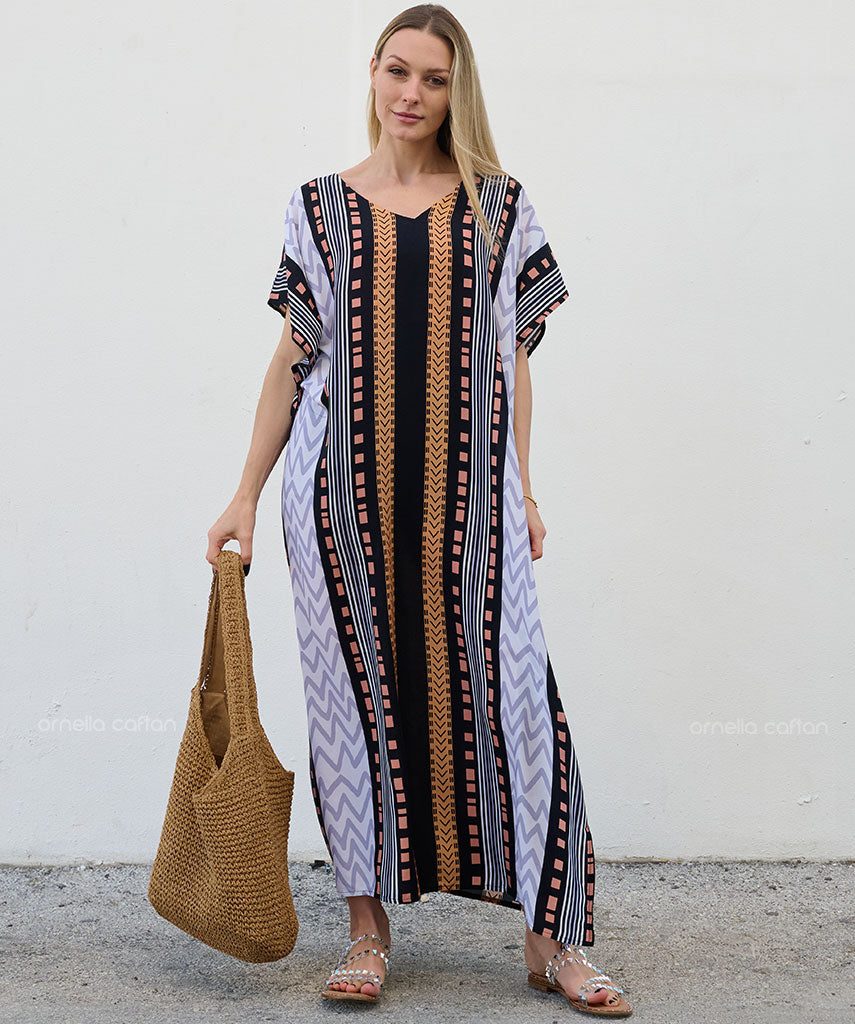 Kaftan Sienna Zuri - Étnico Dourado