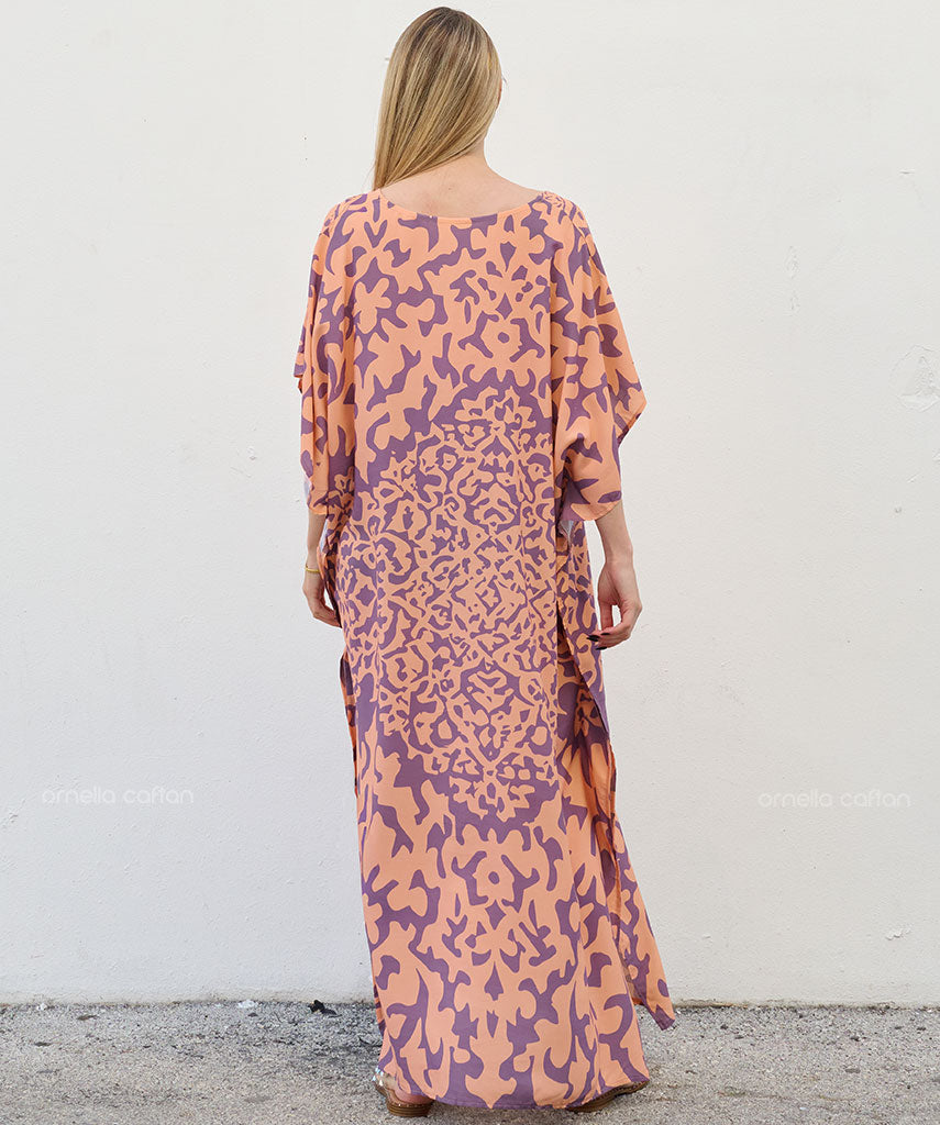 Kaftan Sienna Zuri - Floral Lilás