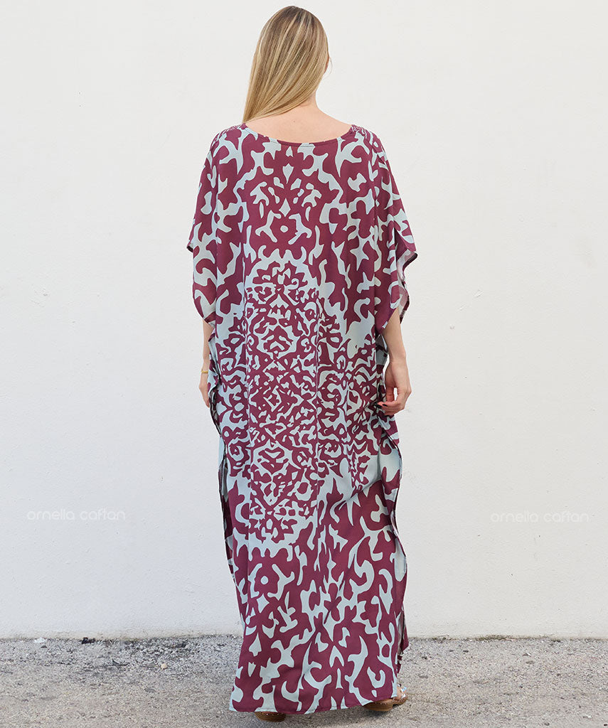 Kaftan Sienna Zuri - Arabesco Vinho