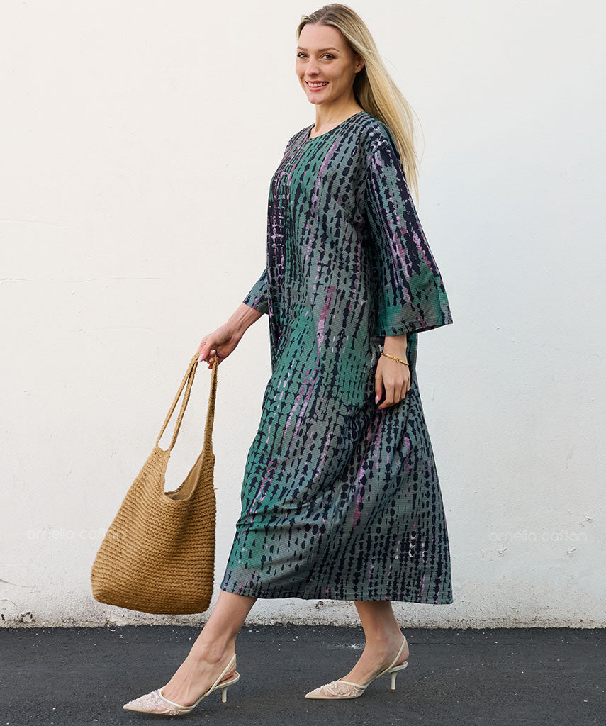 Kaftan Sienna Bali - Verde Escuro