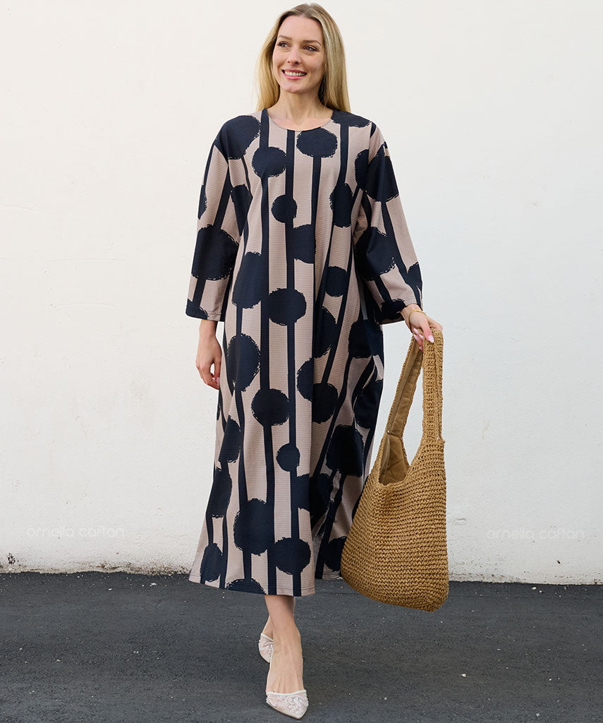 Kaftan Sienna Zuri - Poá Preto