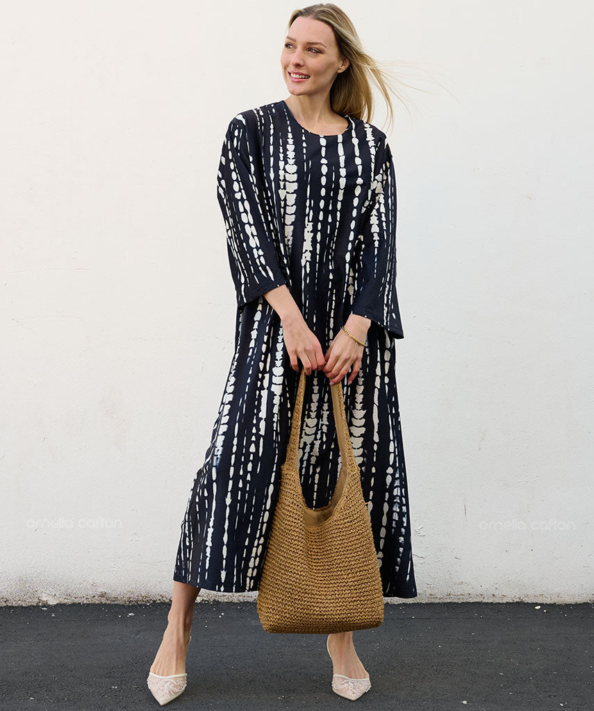 Kaftan Sienna Bali - Grafite Listrado