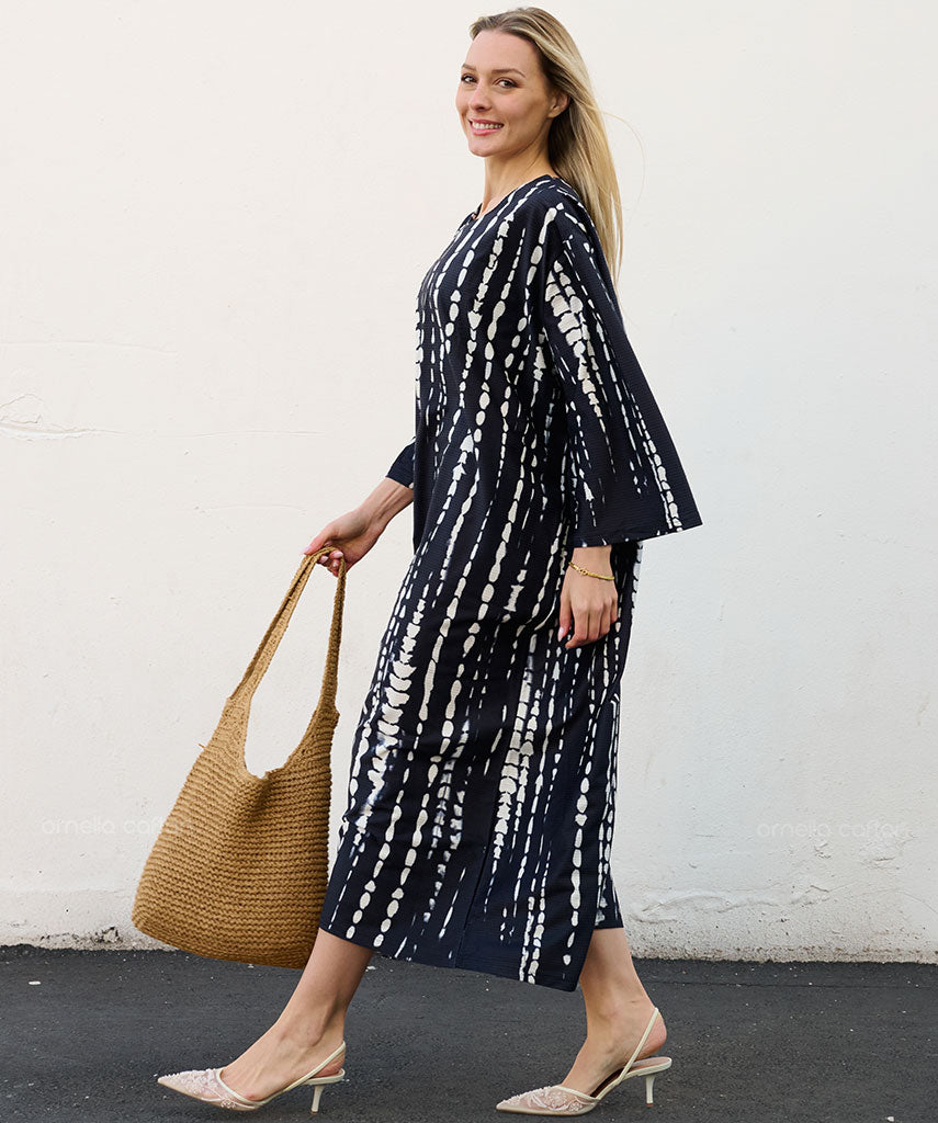 Kaftan Sienna Bali - Grafite Listrado