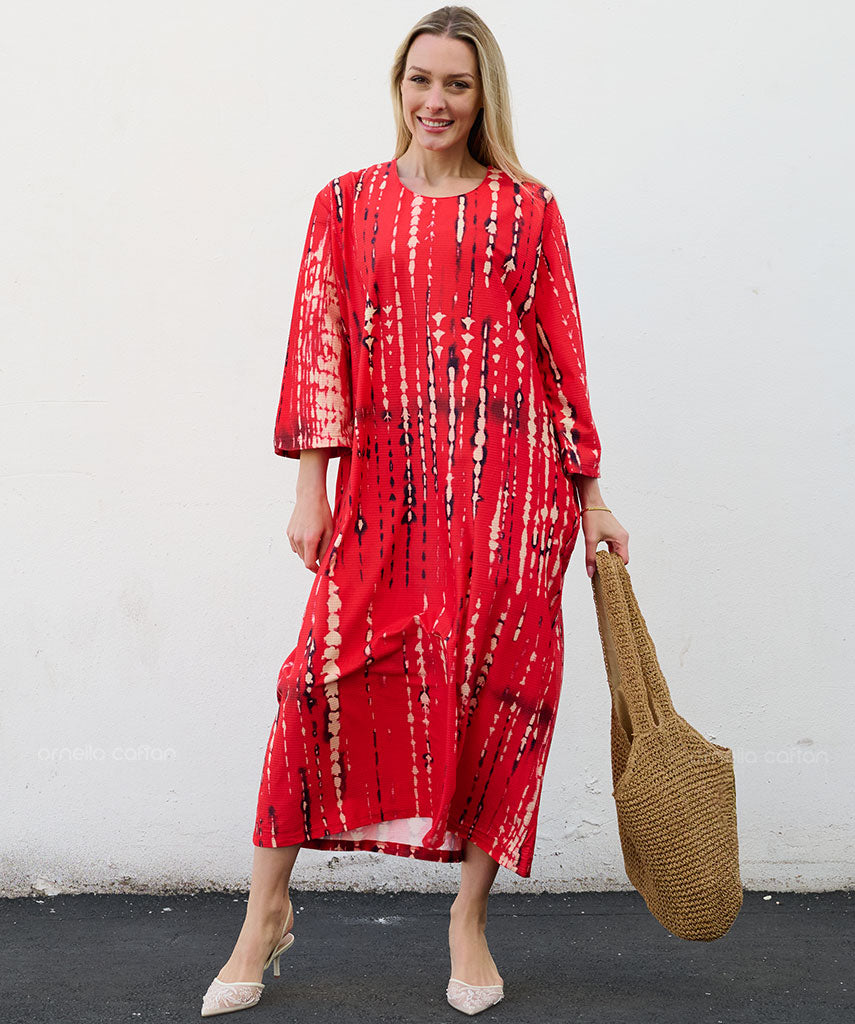 Kaftan Sienna Layla - Vermelho Estampado