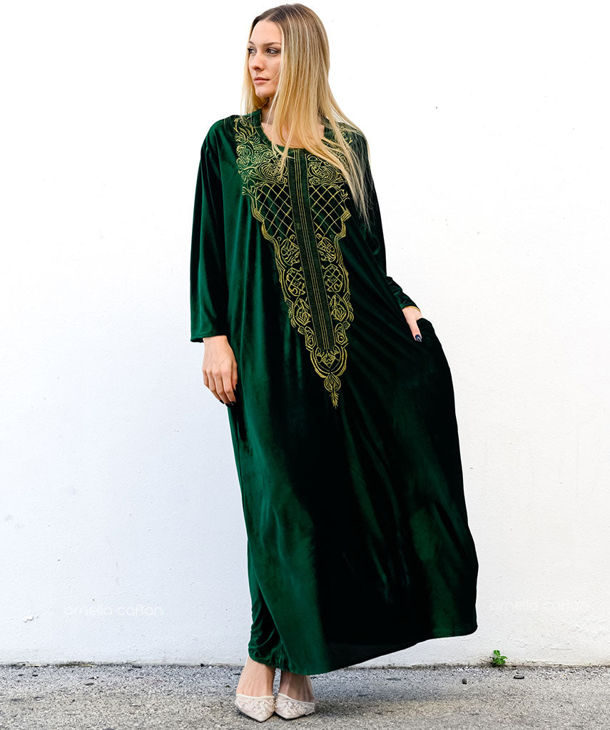 Kaftan Sienna Nour - Verde Esmeralda