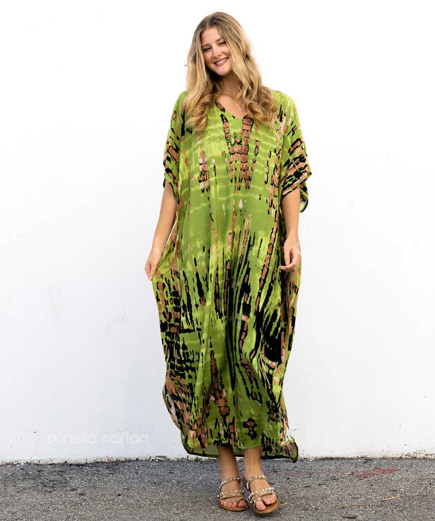 Kaftan Sienna Bali - Verde Oliva