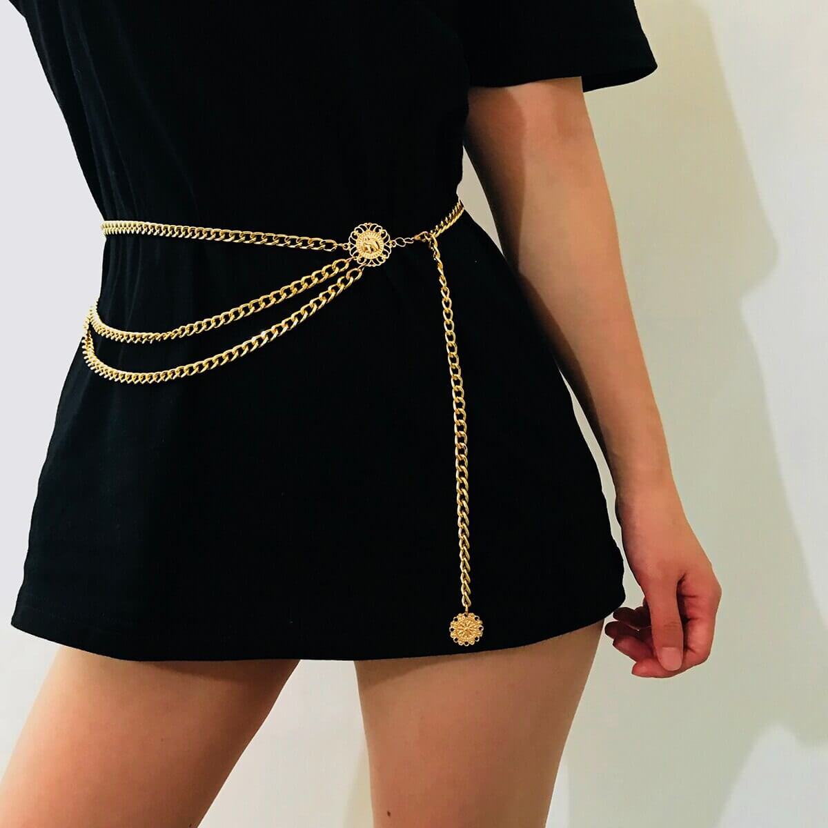 Cinto Dorée Feminino de Corrente Dourada