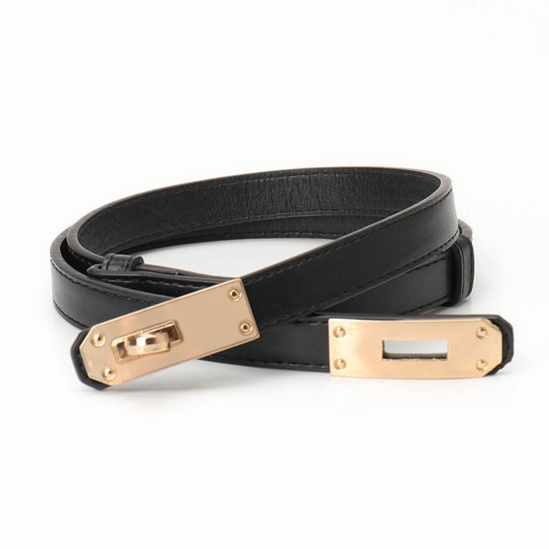 Cinto Céleste Feminino Fino em Couro