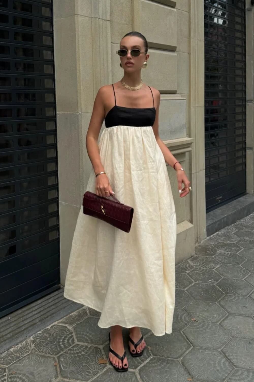 Vestido Longo em Linho Génova