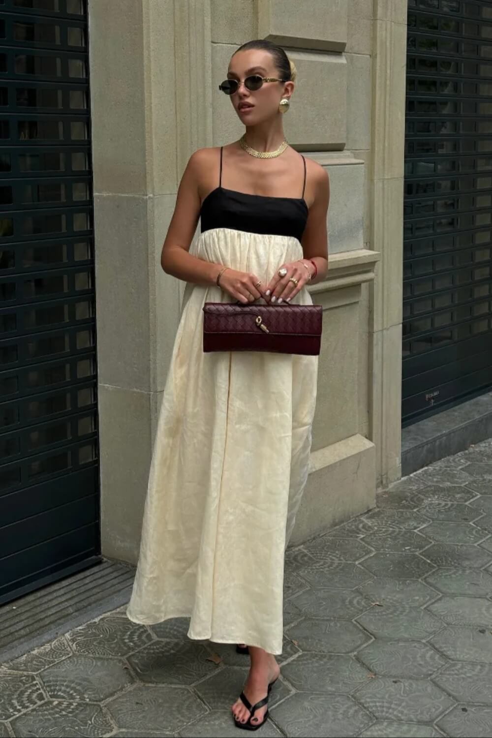 Vestido Longo em Linho Génova