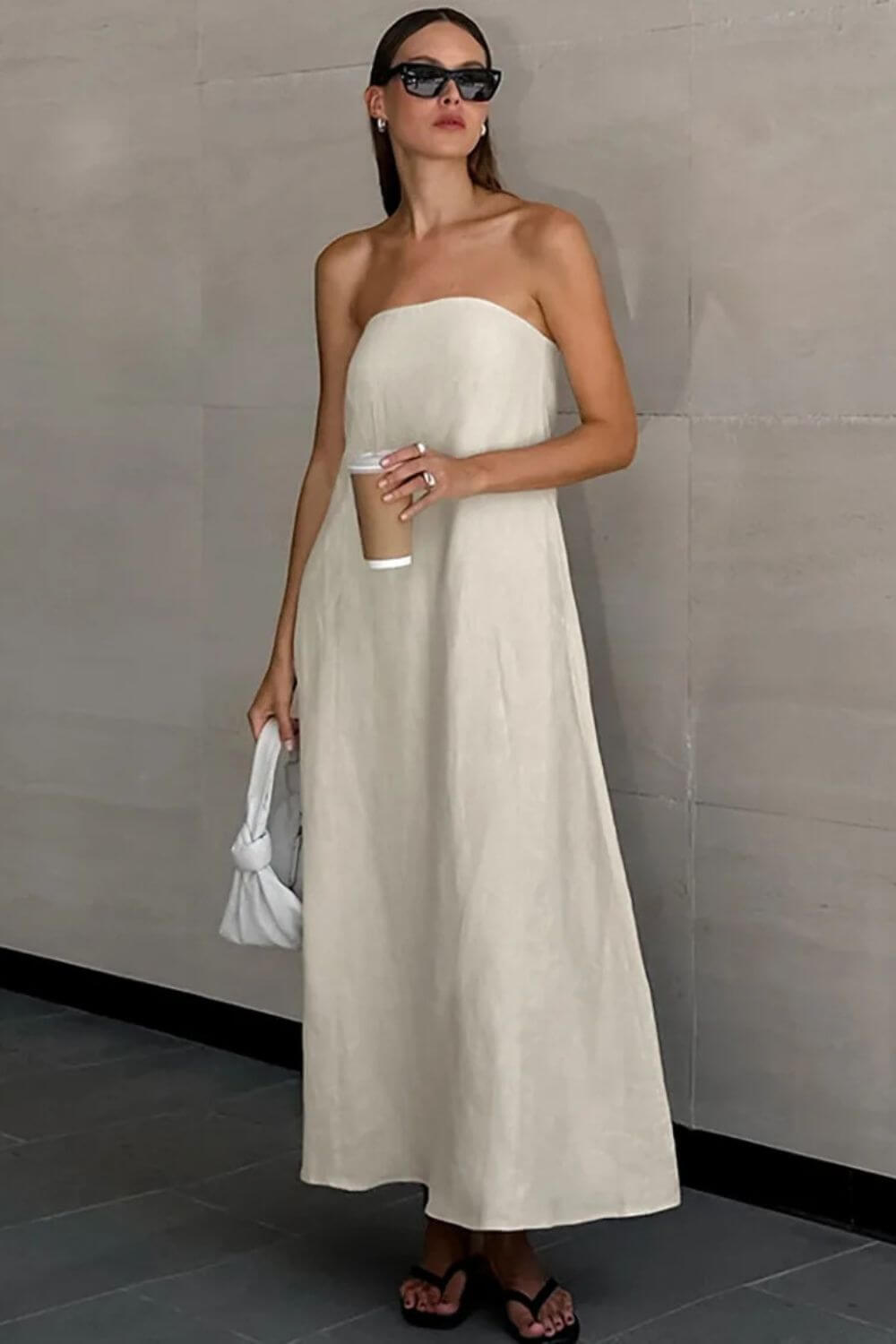 Vestido Longo em Linho Valência