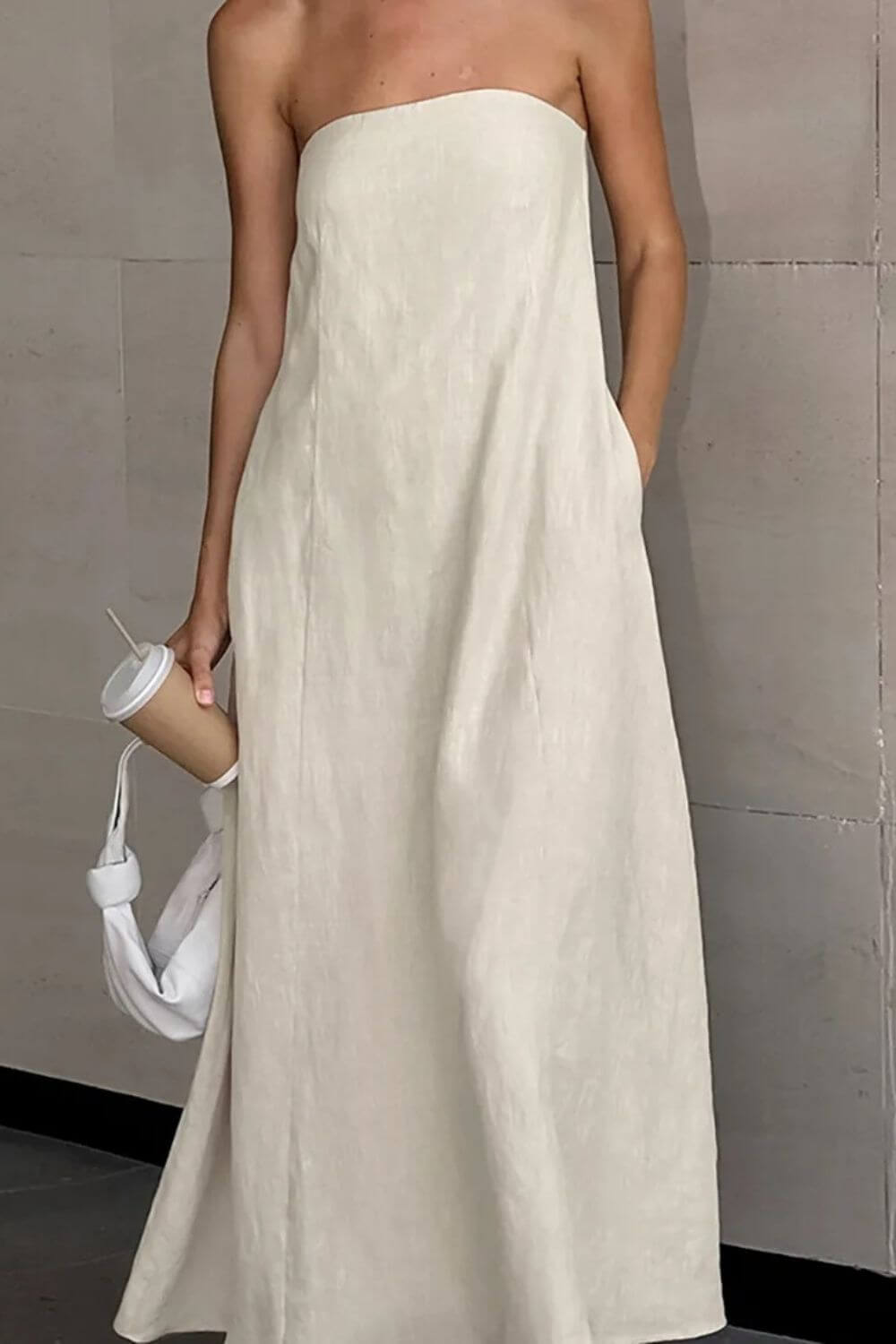 Vestido Longo em Linho Valência