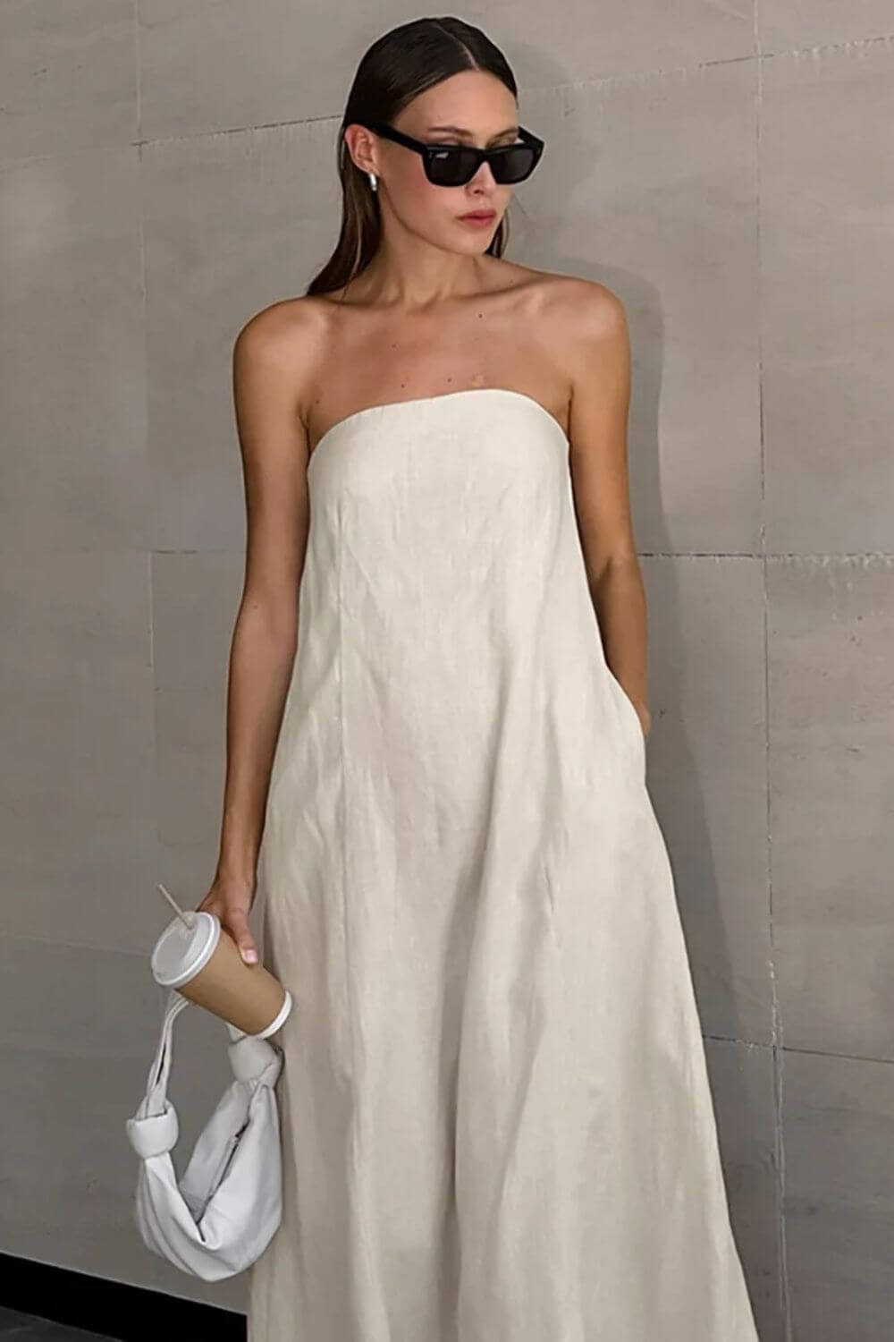 Vestido Longo em Linho Valência