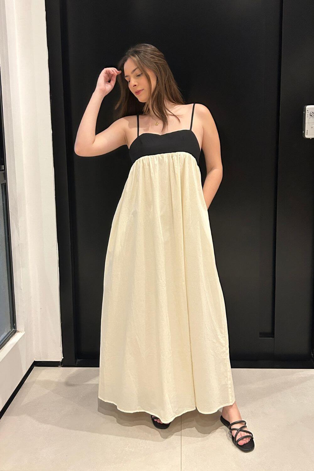 Vestido Longo em Linho Génova