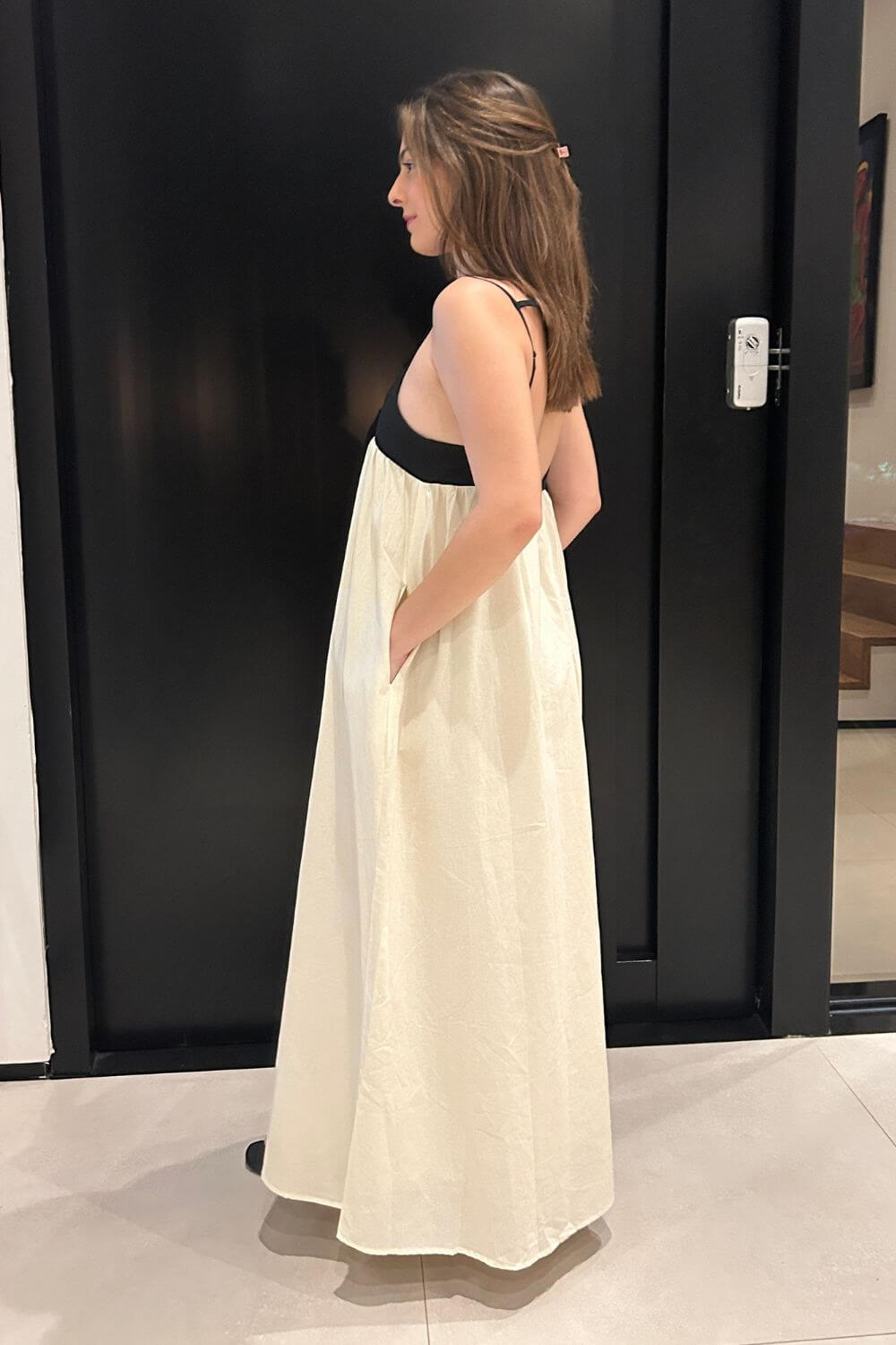 Vestido Longo em Linho Génova