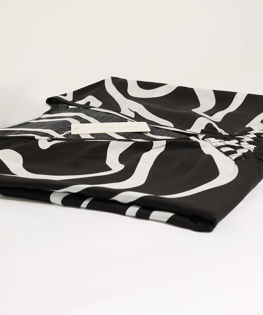 Kaftan Sienna Zuri - Abstrato P&B