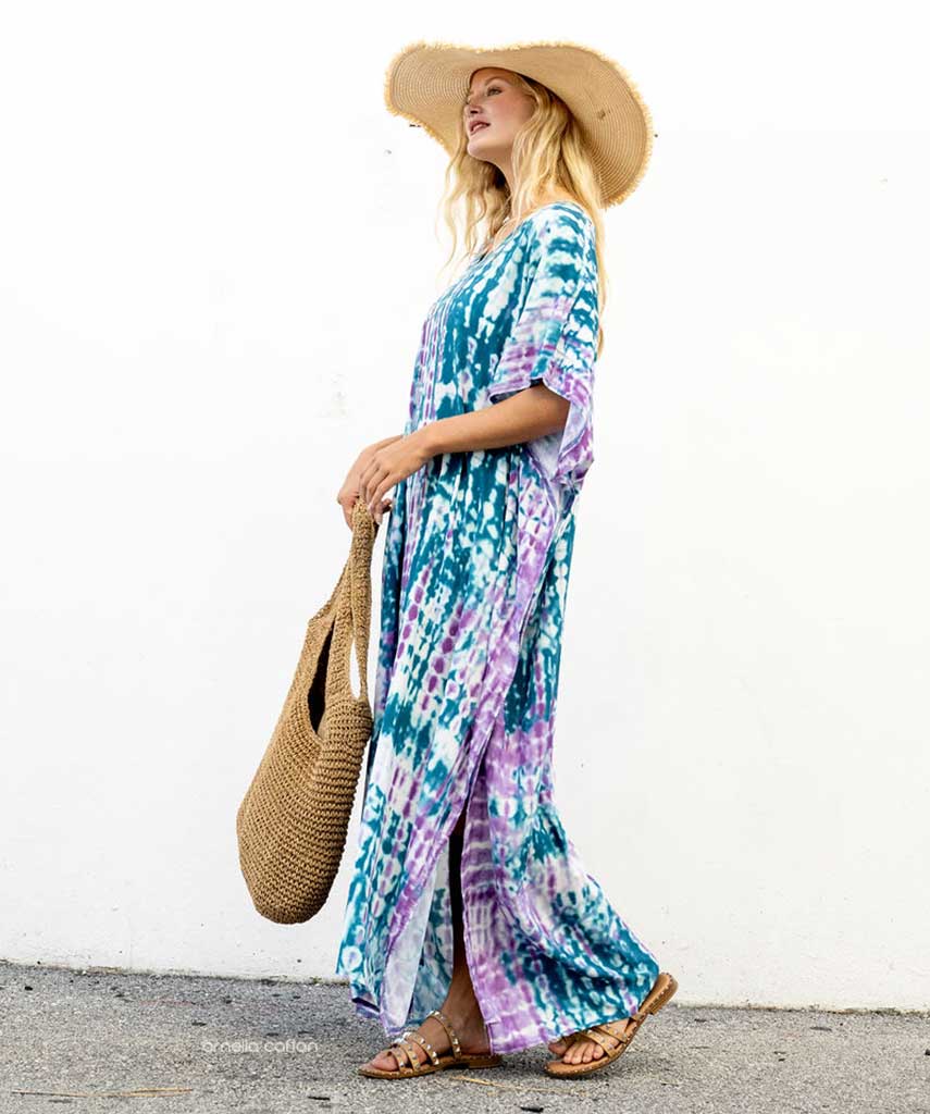 Kaftan Sienna Bali - Azul Lilás