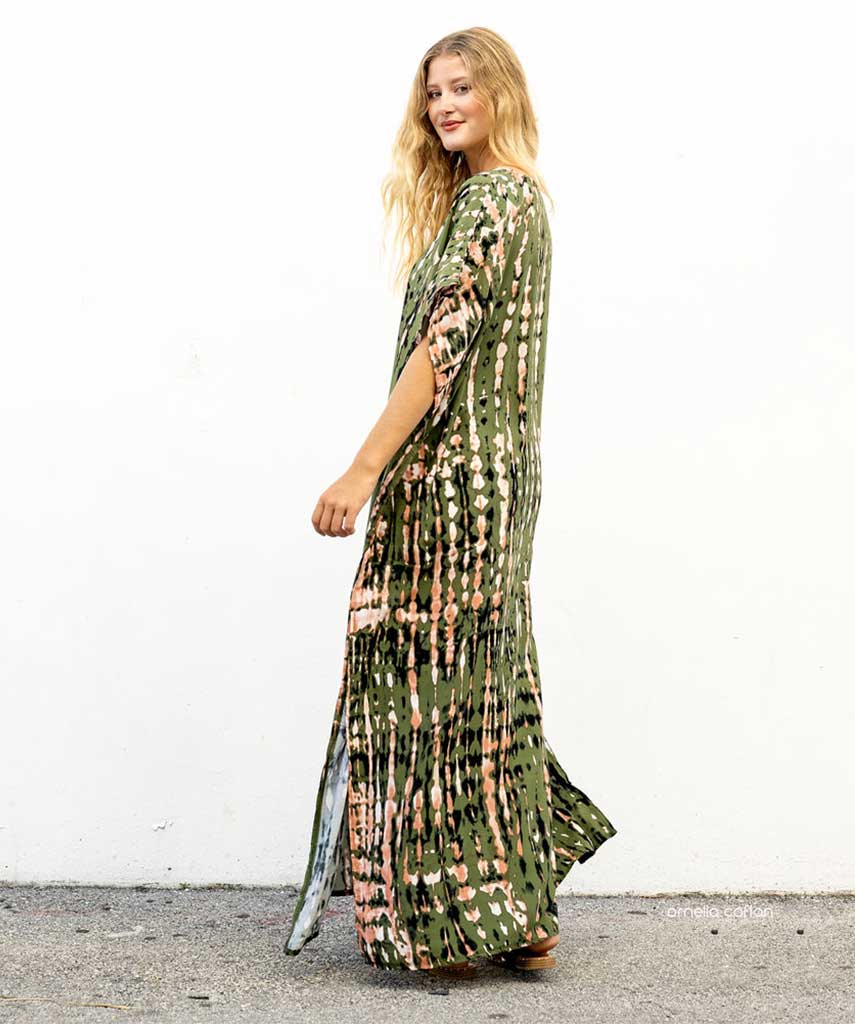 Kaftan Sienna Bali - Verde Militar