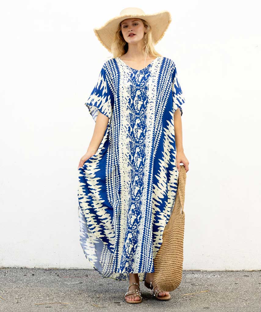 Kaftan Sienna Zuri - Azul Étnico