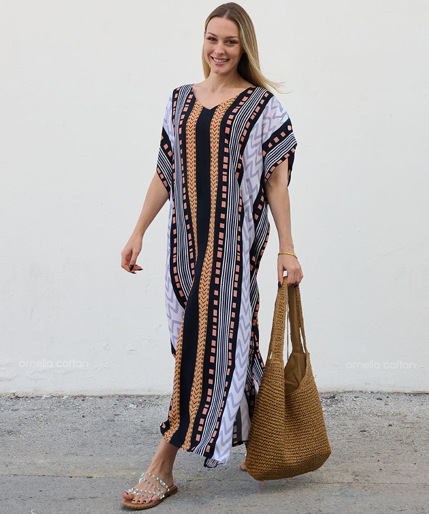 Kaftan Sienna Zuri - Étnico Dourado