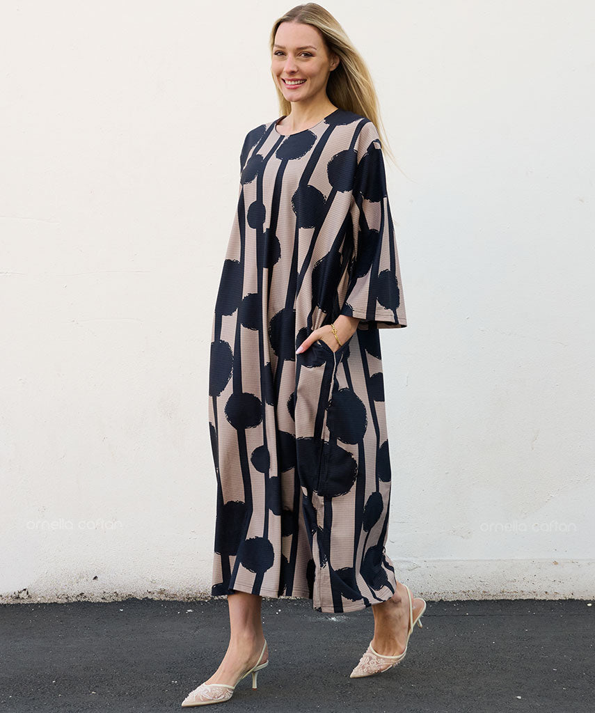 Kaftan Sienna Zuri - Poá Preto
