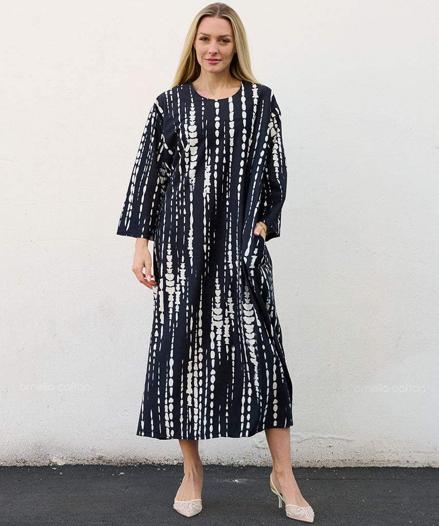 Kaftan Sienna Bali - Grafite Listrado