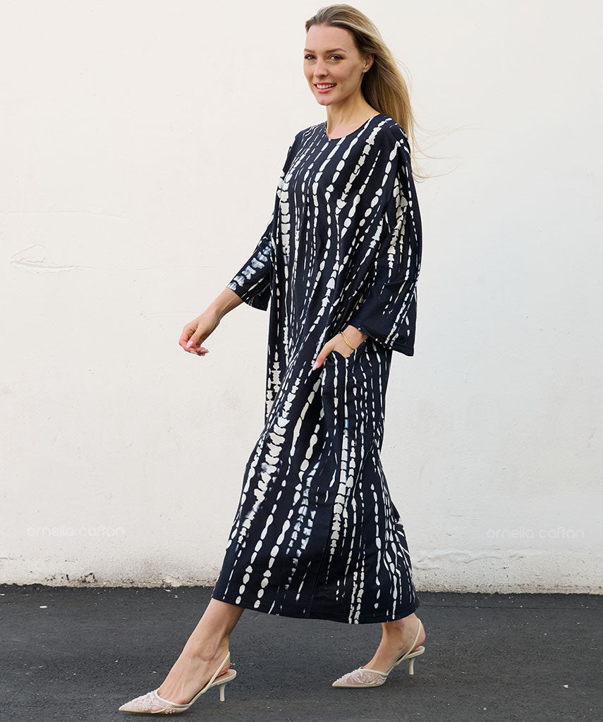 Kaftan Sienna Bali - Grafite Listrado