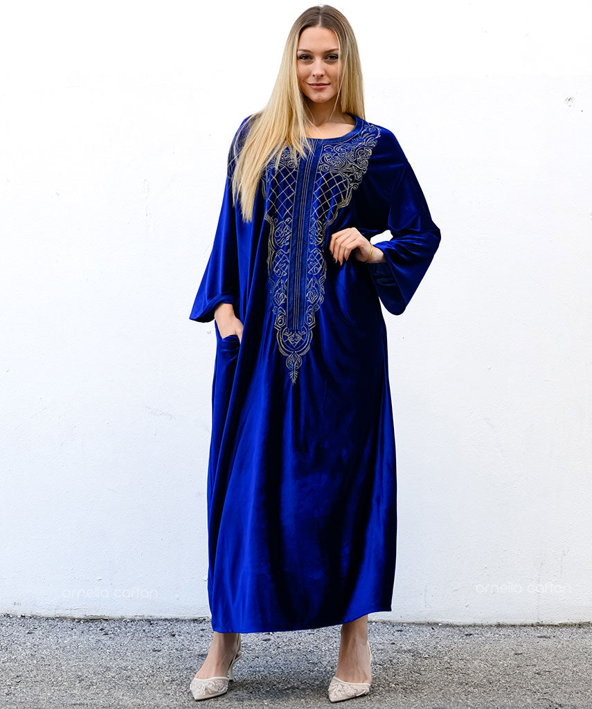 Kaftan Sienna Nour - Azul Marinho