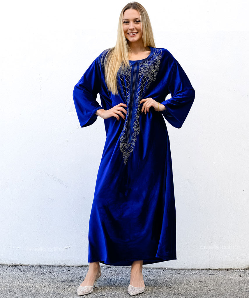 Kaftan Sienna Nour - Azul Marinho