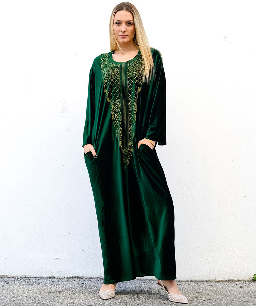 Kaftan Sienna Nour - Verde Esmeralda
