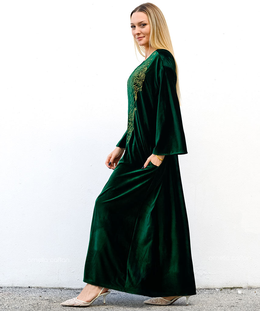 Kaftan Sienna Nour - Verde Esmeralda