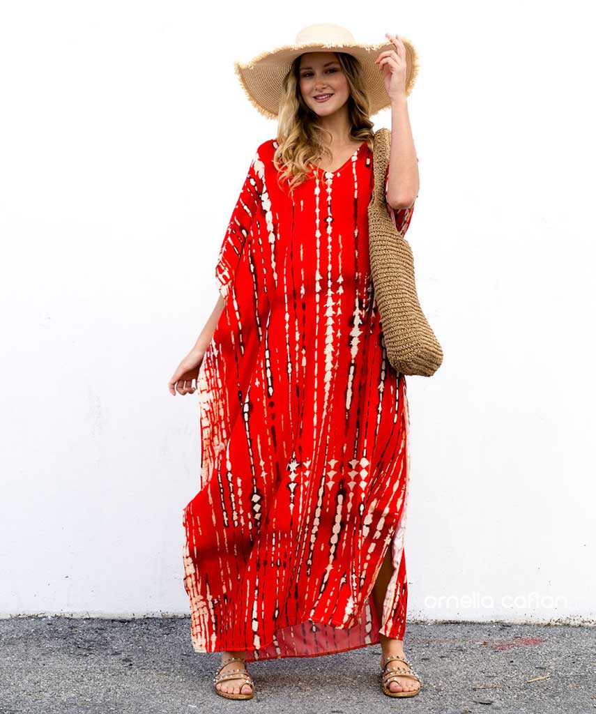 Kaftan Sienna Bali - Vermelho