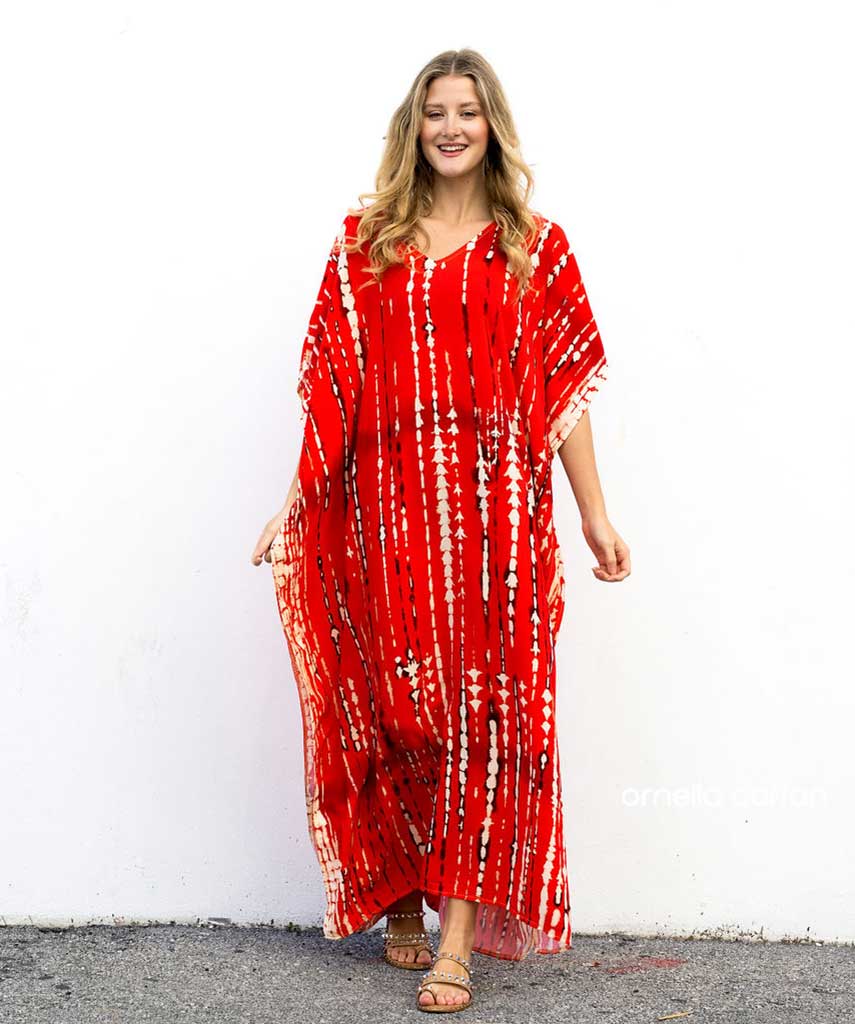 Kaftan Sienna Bali - Vermelho