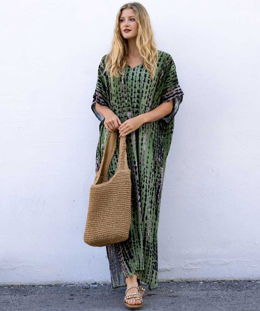 Kaftan Sienna Bali - Verde Musgo