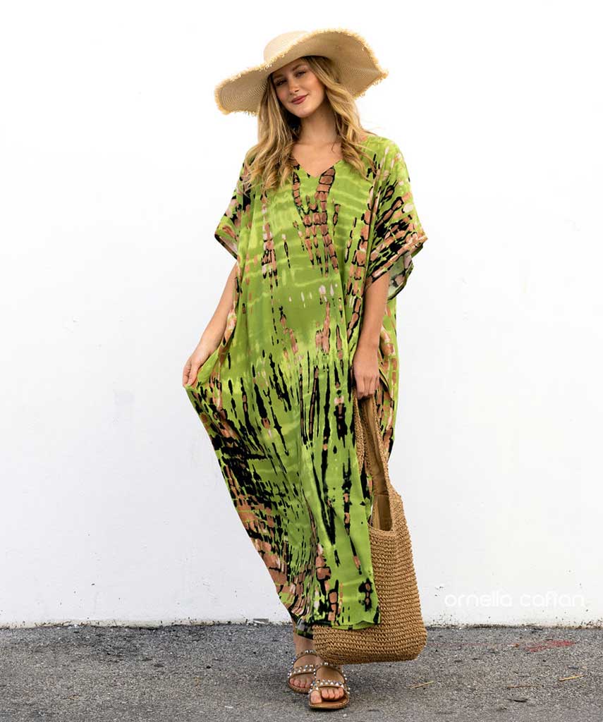 Kaftan Sienna Bali - Verde Oliva