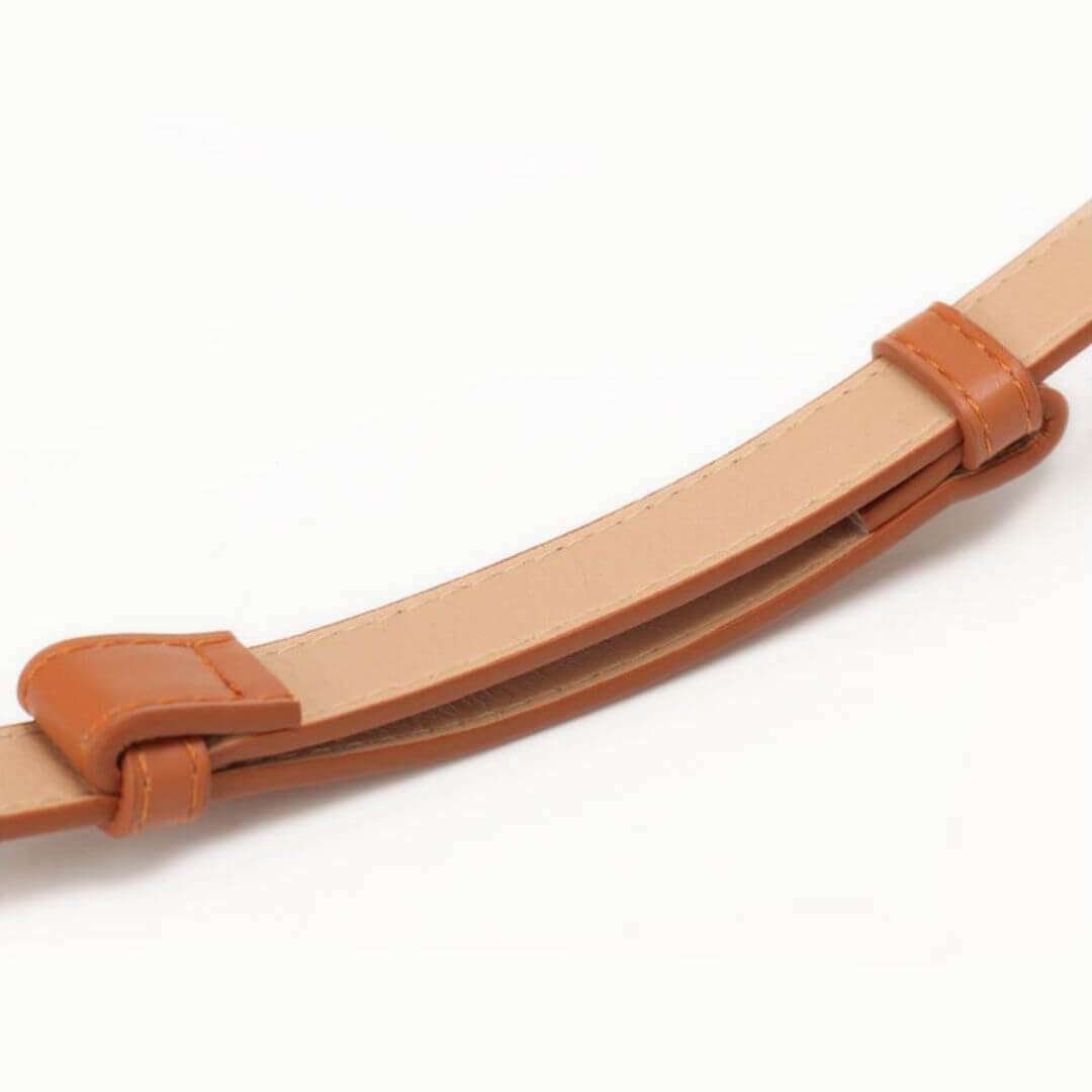 Cinto Céleste Feminino Fino em Couro