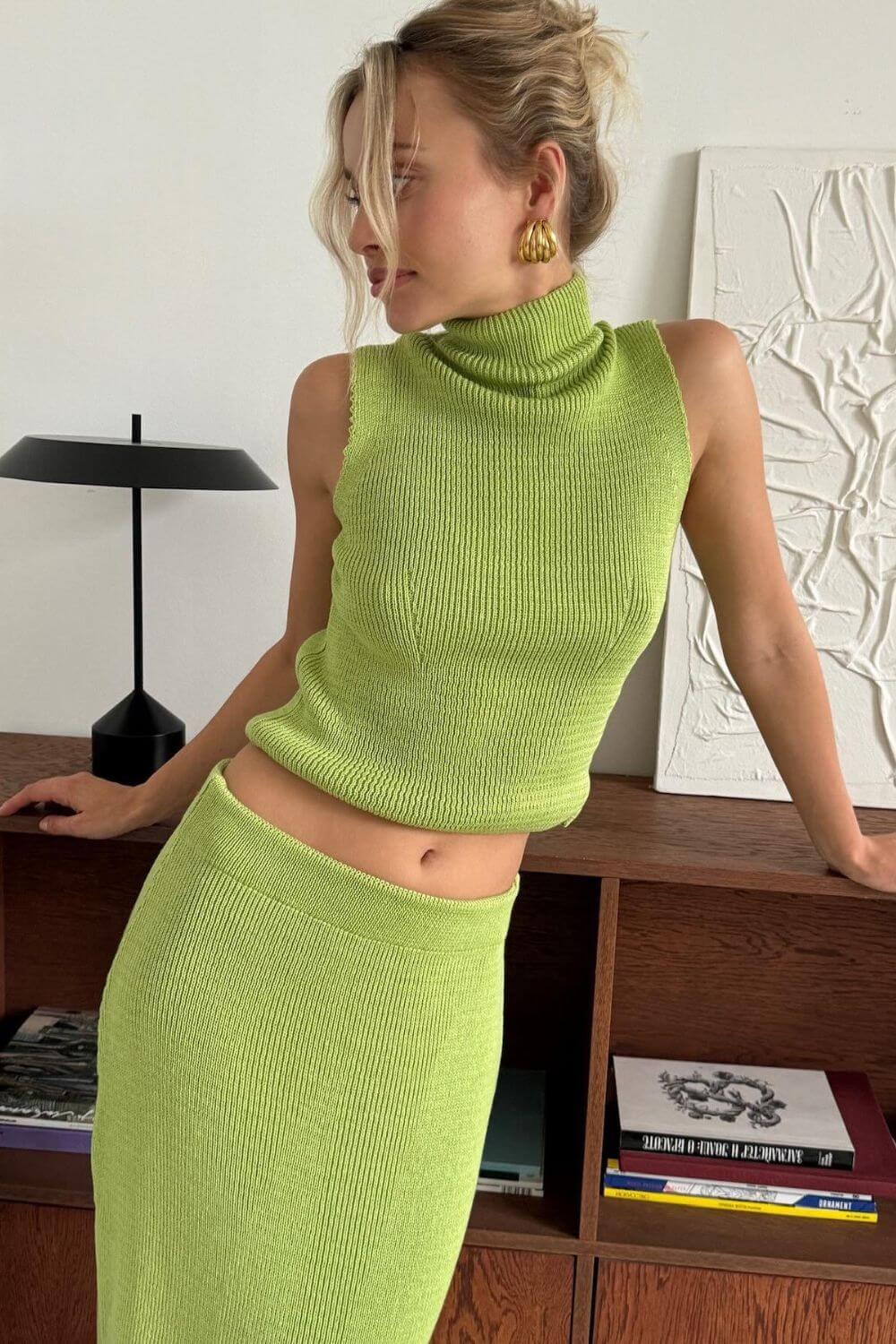 Conjunto Sienna Cannesem Tricô Canelado