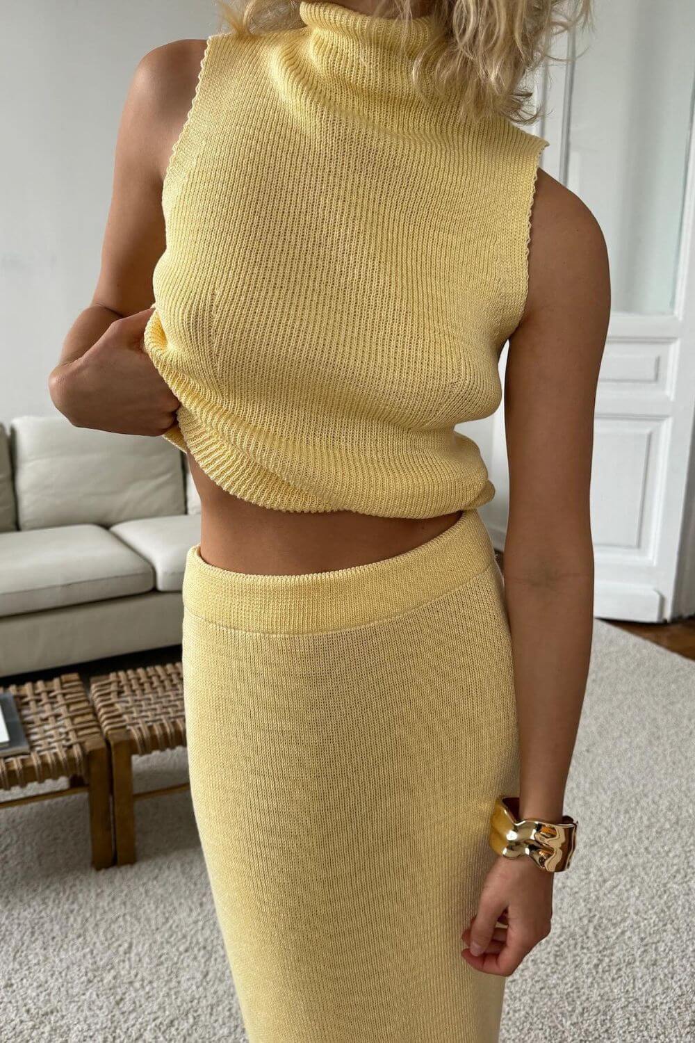 Conjunto Sienna Cannesem Tricô Canelado