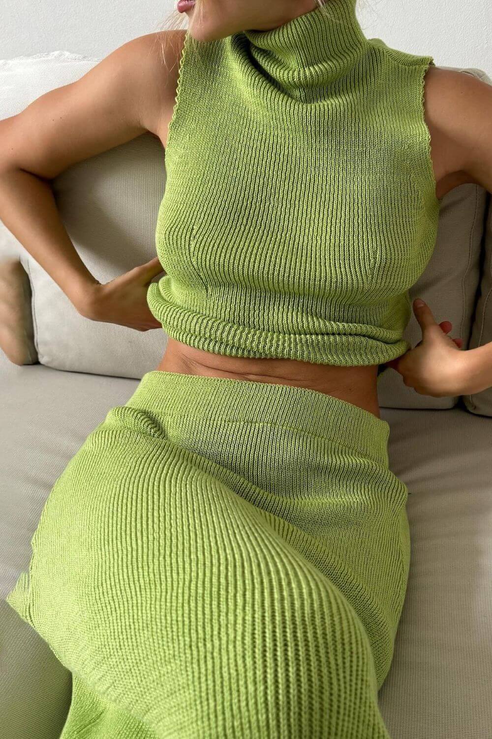 Conjunto Sienna Cannesem Tricô Canelado