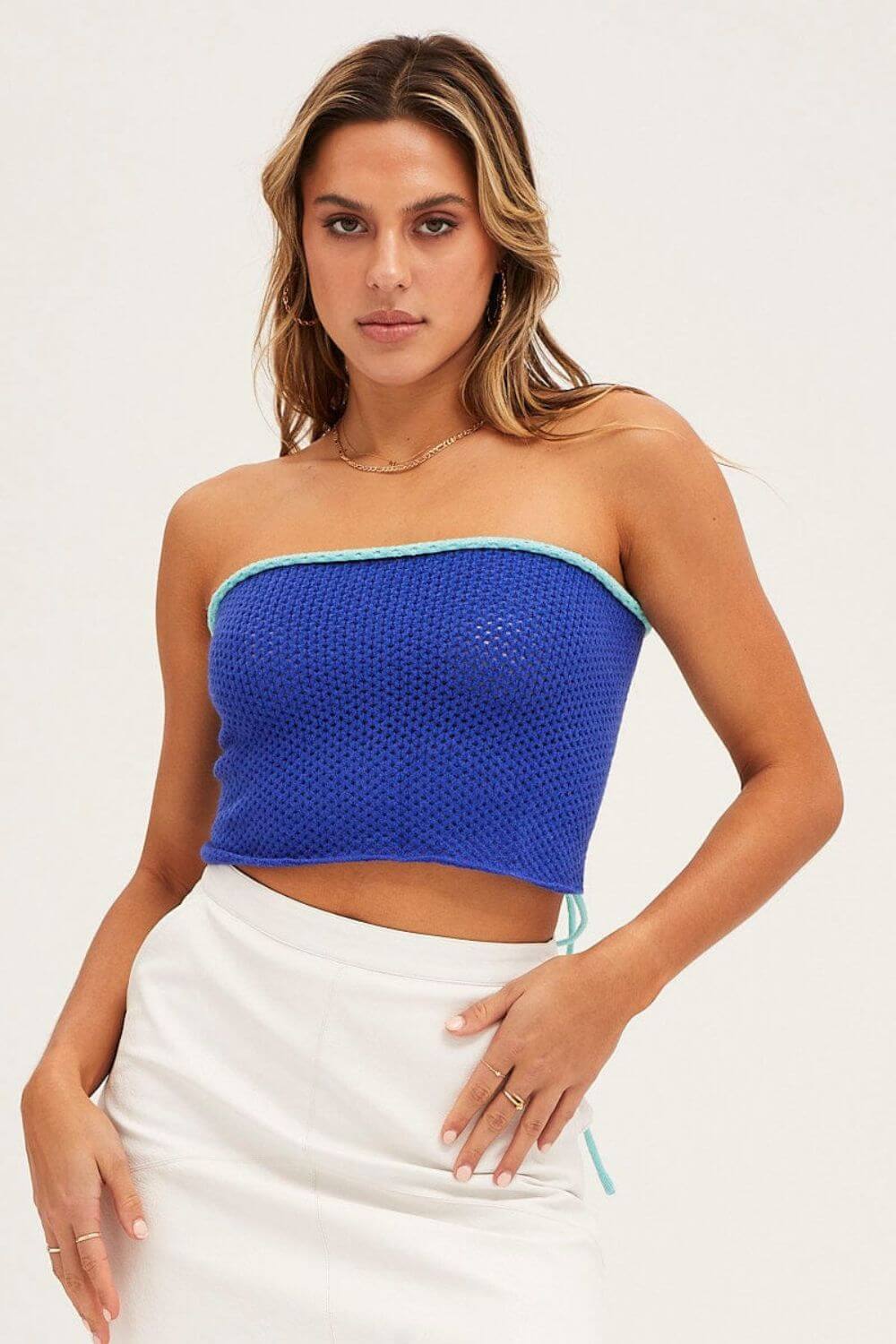 Cropped Brasil em Tricô
