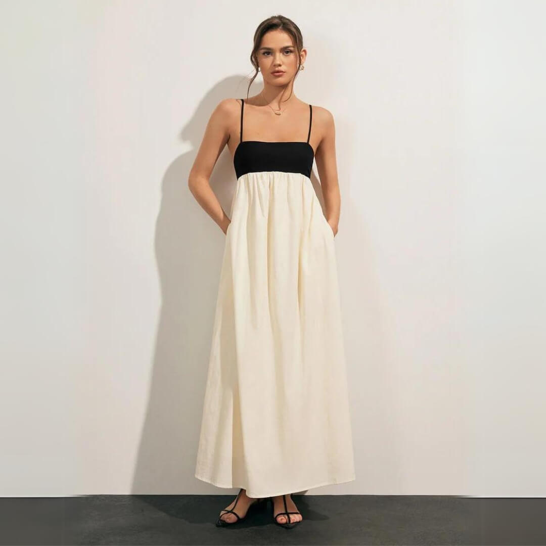 Vestido Longo em Linho Génova