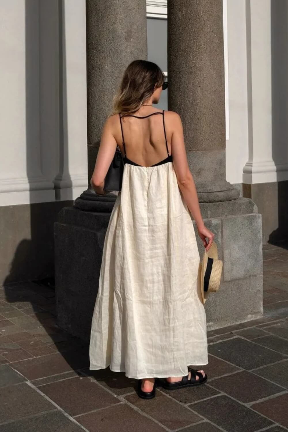 Vestido Longo em Linho Génova