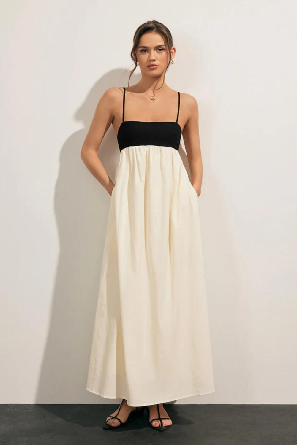 Vestido Longo em Linho Génova