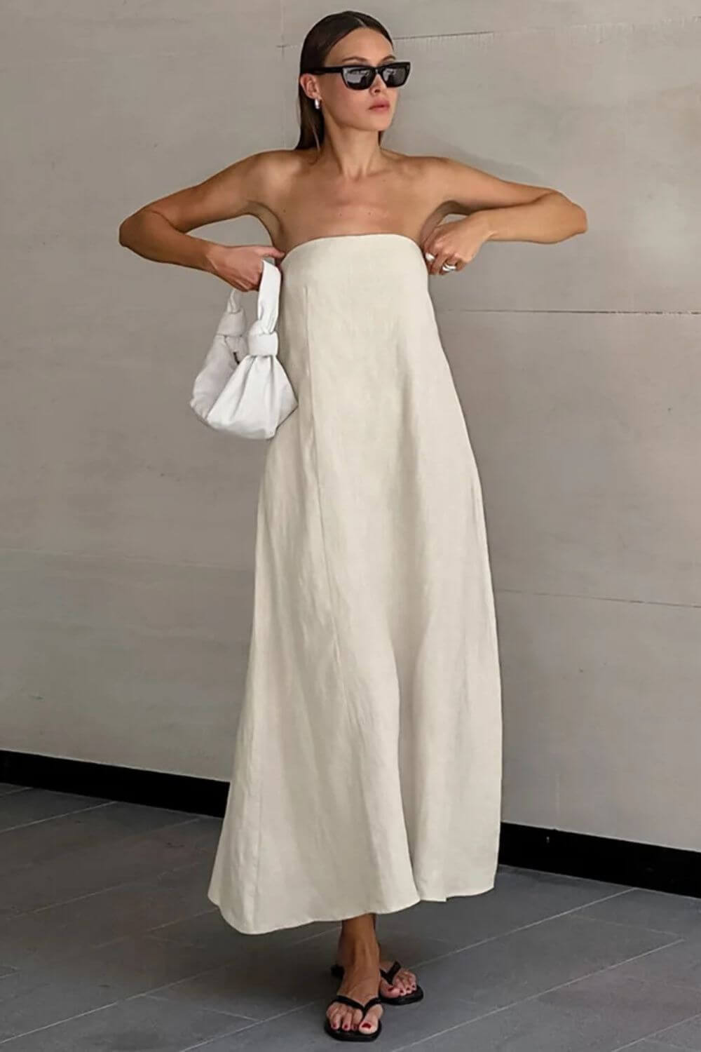 Vestido Longo em Linho Valência